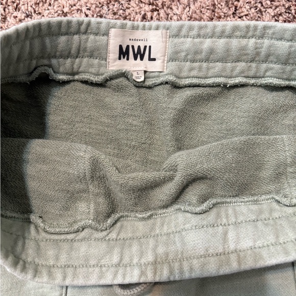 Madewell MWL Mini Skirt Womens Medium Forgotten Landscape Khaki‎ Green Pull On - Picture 3 of 5